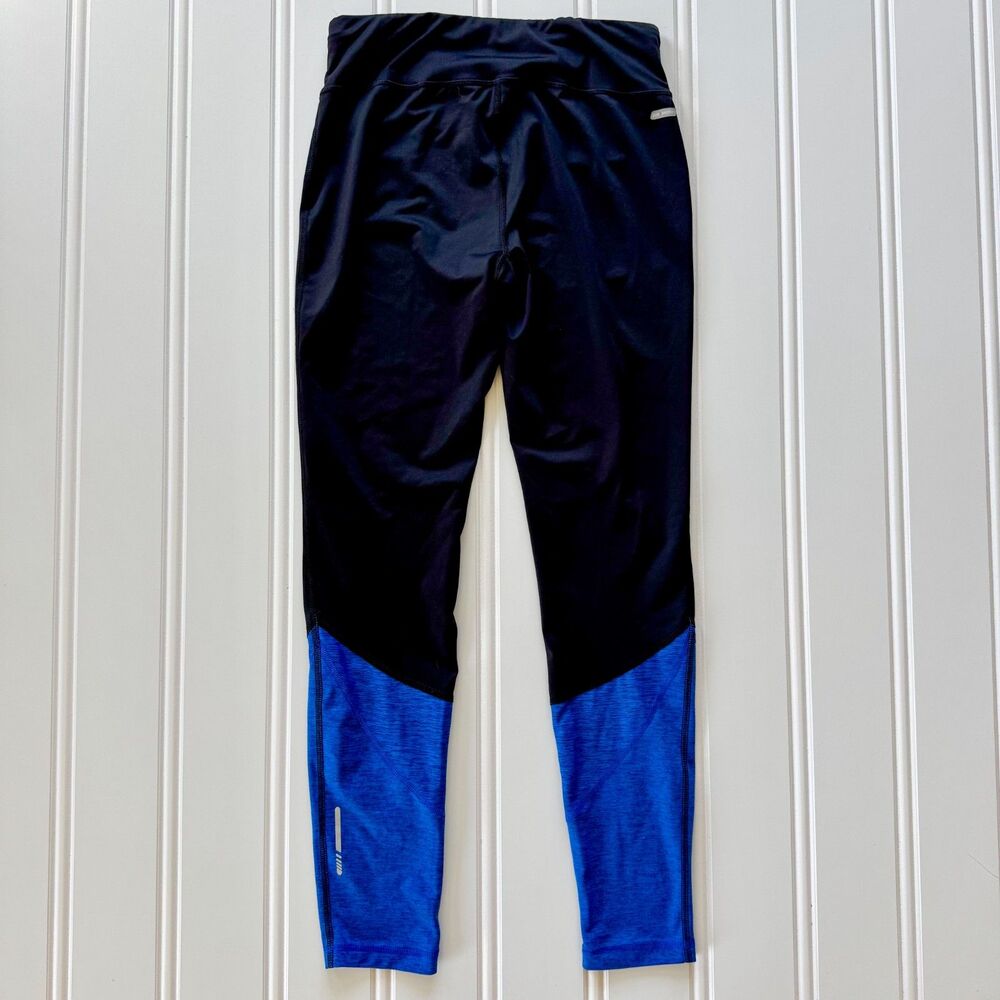 Danskin Black & Blue Colorblock Athletic Workout Fitted Leggings - Picture 5 of 5
